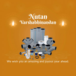 Nutan Varshabhinandan - New Year Plumbing Offer Creative Design For Telegram