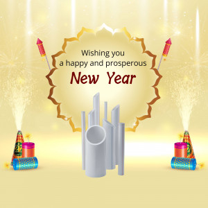 Happy New Year Wishes Template For Pinterest