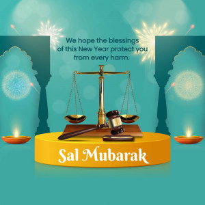 Sal Mubarak - New Year Blessings & Justice Business Poster For Google Business Profile