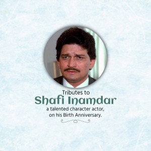Shafi Inamdar - Remembering A Legend Template For Facebook