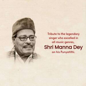 Tribute To Manna Dey Design For Twitter