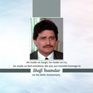 Shafi Inamdar - Remembering A Legend Artwork For Telegram