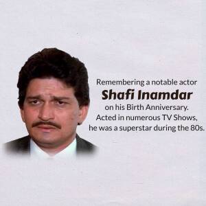 Shafi Inamdar - Remembering A Legend Social Media Post For Twitter