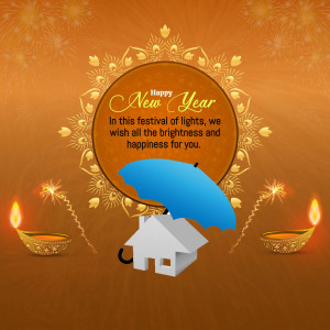 Happy New Year Diwali Celebration Banner For Pinterest