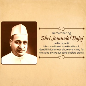 Remembering Jamnalal Bajaj Creative Design For Google Business Profile