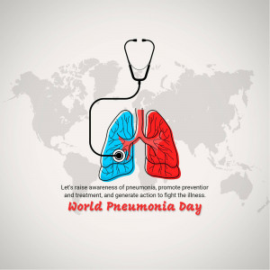 World Pneumonia Day Awareness Graphic For Telegram