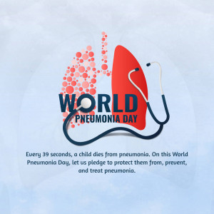 World Pneumonia Day Awareness Flyer For Google Business Profile
