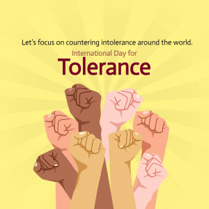 International Day For Tolerance Business Poster For Pinterest