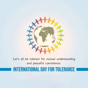 International Day For Tolerance - Global Unity Business Poster For Telegram