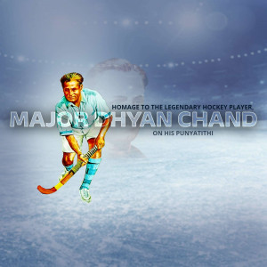 Major Dhyan Chand - Homage To A Legend Design For X