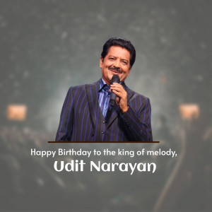 Udit Narayan Birthday Wish Flyer For Threads