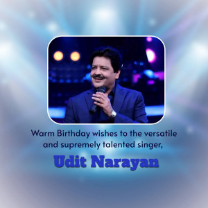 Udit Narayan Birthday Wish Advertisement For Telegram
