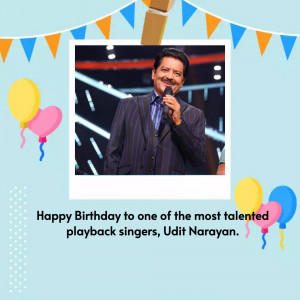 Udit Narayan Birthday Wish Advertisement For X