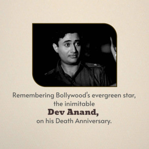 Dev Anand Death Anniversary Tribute Template For X