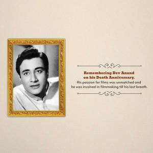 Dev Anand Death Anniversary Tribute Social Media Post For WhatsApp