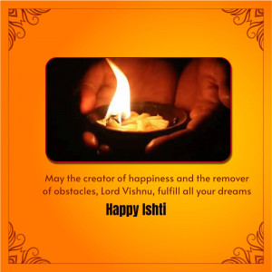 Happy Ishti - Lord Vishnu Blessing Artwork For Pinterest