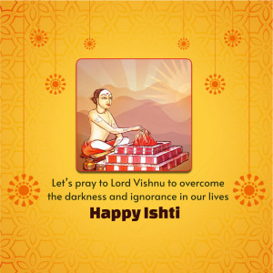 Happy Ishti - Lord Vishnu Prayer Image For X