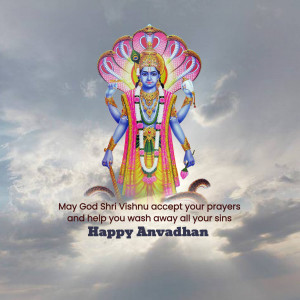 Lord Vishnu - Anvadhan Greetings Post For X