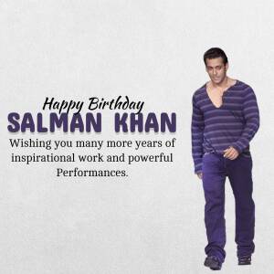 Happy Birthday Salman Khan Branding Post For X