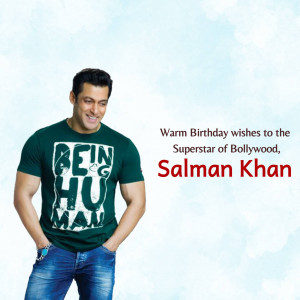 Salman Khan Birthday Wish Template For Instagram