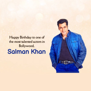 Happy Birthday Salman Khan Marketing Image For Google Business Profile