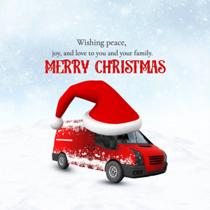 Merry Christmas Delivery Flyer For WhatsApp