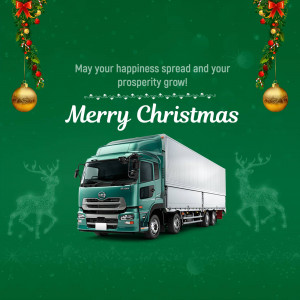 Merry Christmas Logistics Poster For Instagram