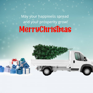 Merry Christmas Delivery Branding Post For Google Business Profile