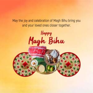 Happy Magh Bihu Greetings Marketing Image For Facebook