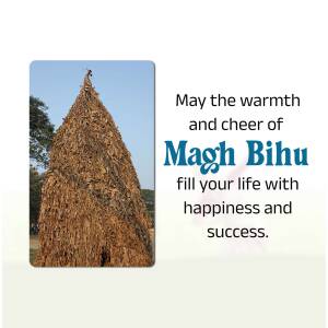 Magh Bihu Celebration Creative Design For Telegram