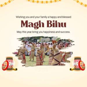 Magh Bihu Greetings Poster For LinkedIn