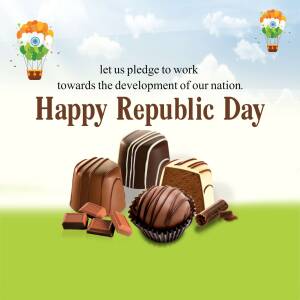 Happy Republic Day With Chocolates Poster For Google Business Profile