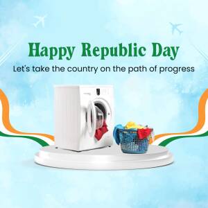 Happy Republic Day Appliance Sale Business Poster For Telegram