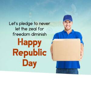 Happy Republic Day - Delivery Service Post For LinkedIn