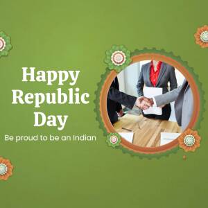 Happy Republic Day - Business Partnership Banner For Threads