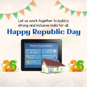 Happy Republic Day - Smart Home Automation Advertisement For Instagram
