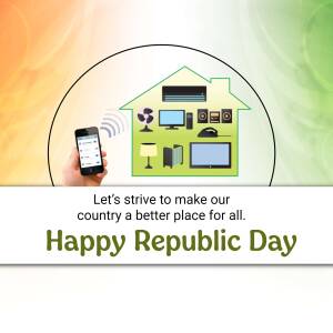 Happy Republic Day - Smart Home Technology Banner For Pinterest