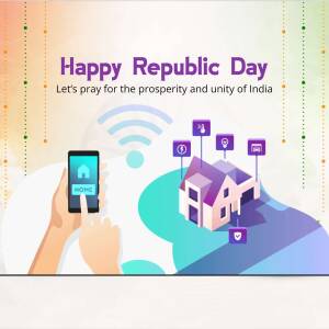 Happy Republic Day - Digital India Promotional Banner For Telegram