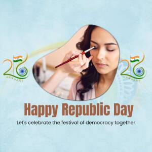 Republic Day Makeup Artwork For Pinterest
