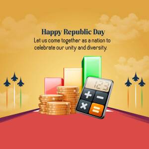Happy Republic Day - Financial Growth Advertisement For WhatsApp