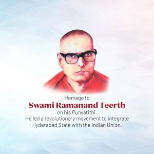 Homage To Swami Ramanand Teerth Graphic For Google Business Profile