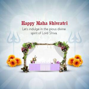 Happy Maha Shivratri Greeting Advertisement For Threads