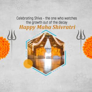 Happy Maha Shivratri Creative Design For LinkedIn