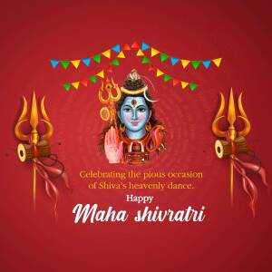 Happy Maha Shivaratri Social Media Post For WhatsApp