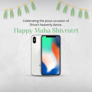 Happy Maha Shivratri - Phone Mockup Business Poster For Google Business Profile