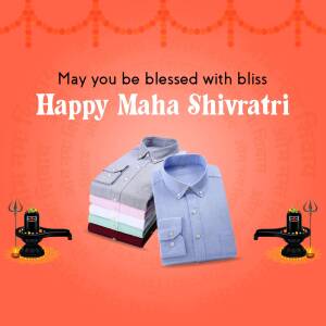 Maha Shivratri greeting with clothing promotion