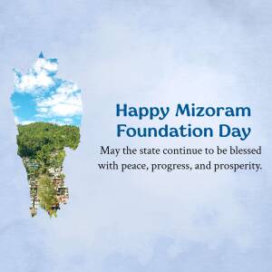 Happy Mizoram Foundation Day Artwork For Facebook