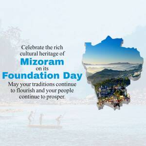 Mizoram Foundation Day Celebration Advertisement For Google Business Profile