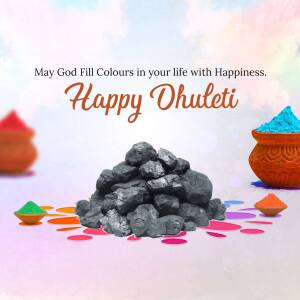 Happy Dhulandi - Festival Of Colors Poster For Facebook
