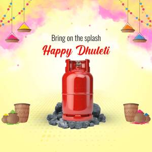Happy Dhulandi With Safe Cooking Banner For LinkedIn